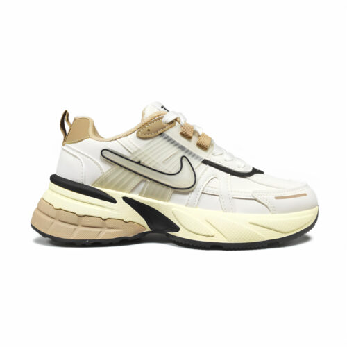 Стильные легкие женские кроссовки M0010-3 BEIGE/BROWN фото 2