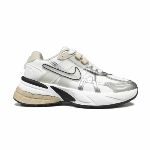 Стильные легкие женские кроссовки M0010-53 WHITE/SILVERY фото 2