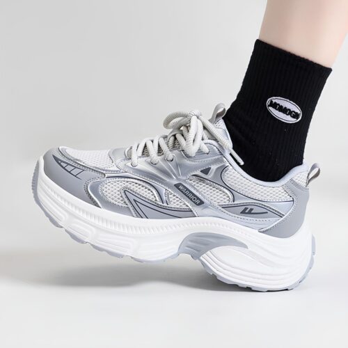 Дышащие женские/подростковые кроссовки Warrior WXY-K389C-Silver/Gray фото 5