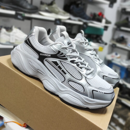 Дышащие легкие спортивные кроссовки Warrior WXY-4222-Grey/Black фото 6