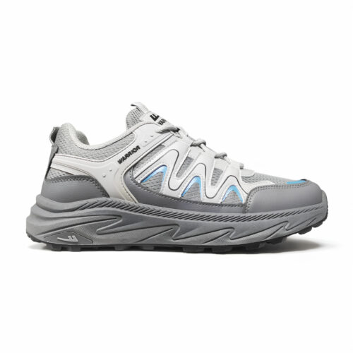Дышащие легкие спортивные кроссовки Warrior WXY-4350M-Grey/Blue фото 6