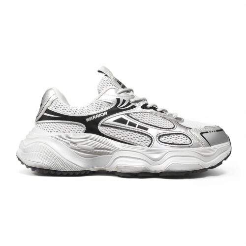 Дышащие легкие спортивные кроссовки Warrior WXY-4222-Grey/Black фото 7