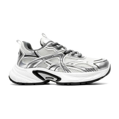 Дышащие женские/подростковые кроссовки Warrior WXY-4415M-Silver/Black фото 8